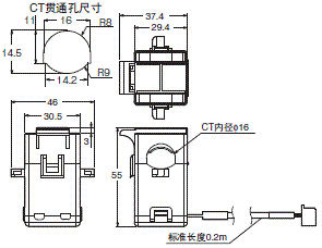 ZN-CTX / CTM 外形尺寸 5 